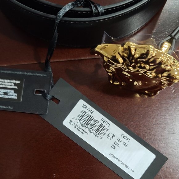 Versace Medusa Motif Belt - Picture 3 of 5